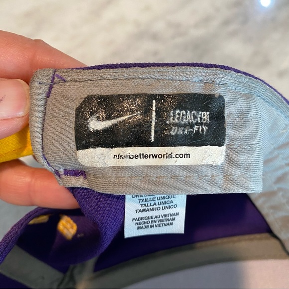 Nike LSU Tigers Ball Cap Purple Cap Gold LSU Hat baseball cap Dri Fit Un… - Picture 7 of 9